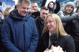 Meloni doputovala u Kijev (VIDEO)