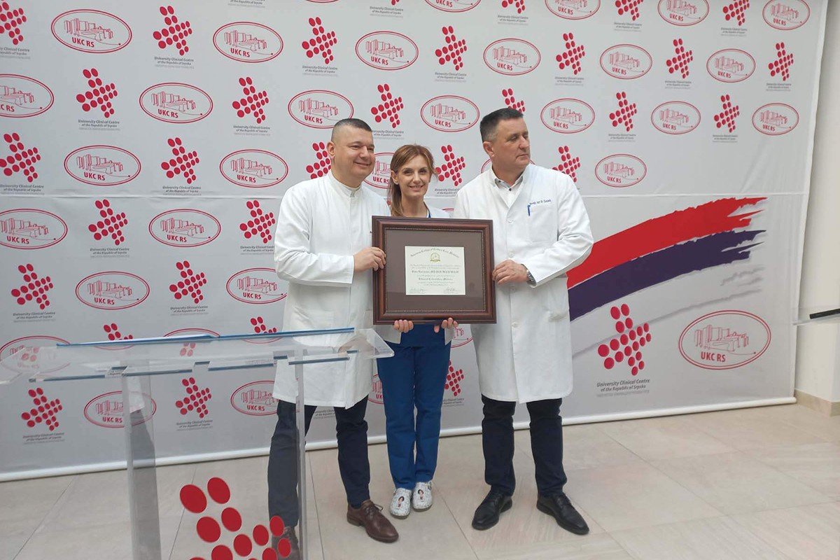 UKC RS dobio prestižno priznanje iz Amerike