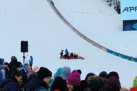 Peter Prevc doživio stravičan pad na Planici (VIDEO)