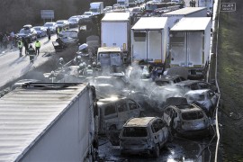 Lančani sudar 42 vozila kod Budimpešte: Automobili izgorjeli ...