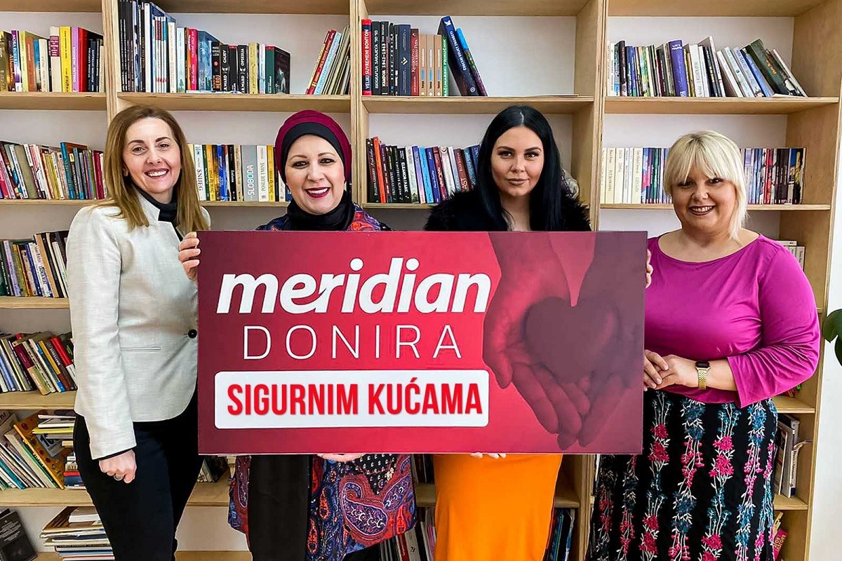 Meridian za 8. mart donacijama iznenadio sigurne kuće u BiH