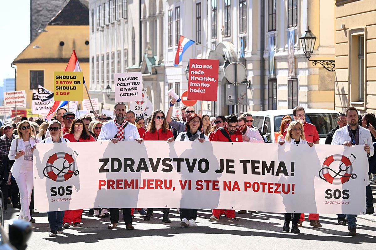 Veliki protest ljekara u Zagrebu: Milion ljudi će ostati bez porodičnog doktora