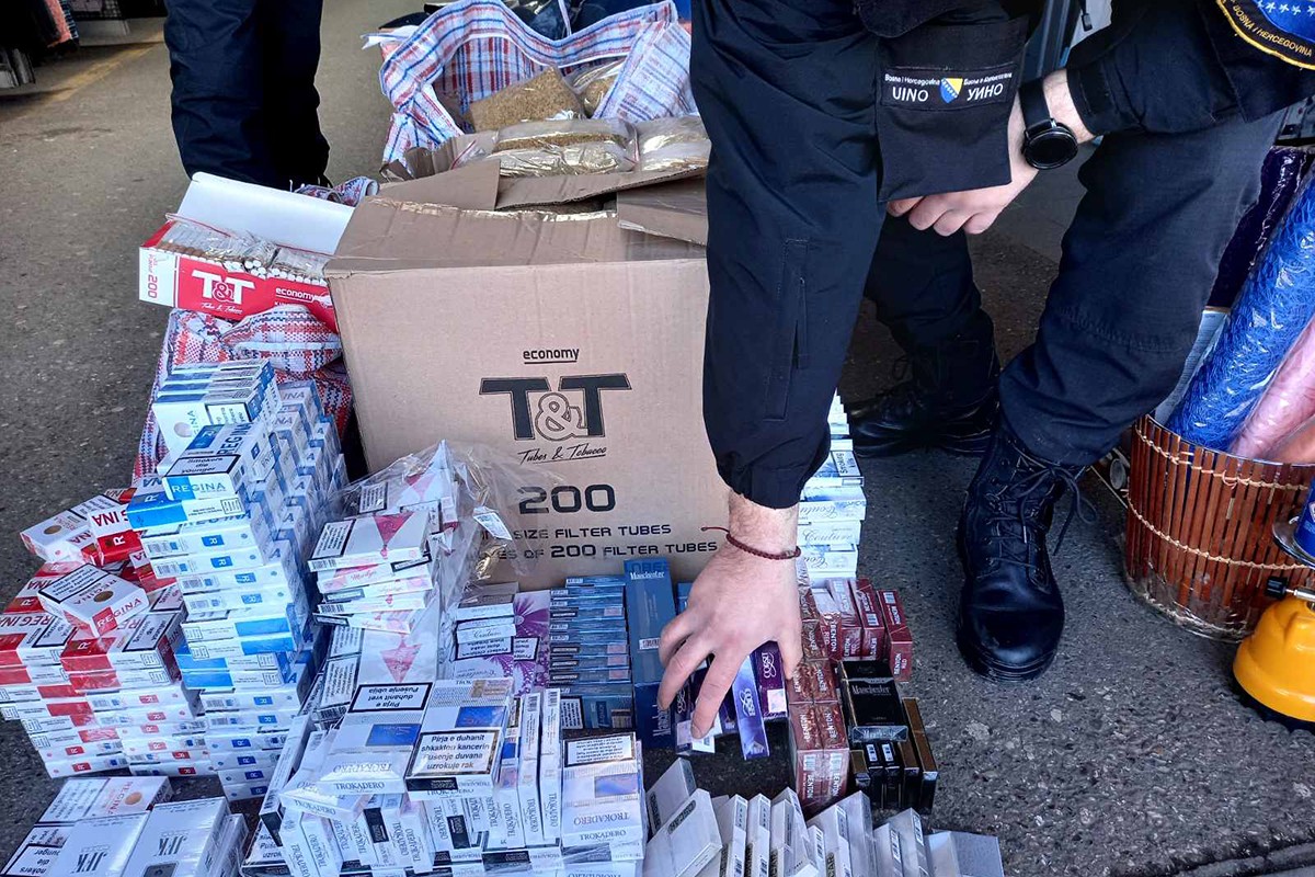 U Banjaluci zaplijenili duvan i cigarete vrijedne 53.235 KM