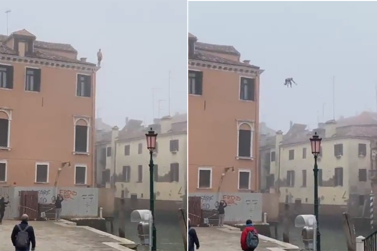 Skočio sa krova zgrade u kanal u Veneciji: "Zaslužio je sertifikat za glupost" (VIDEO)