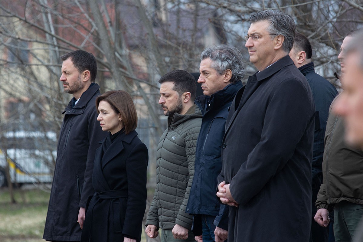 Plenković u Kijevu sa Zelenskim: Odajemo počast herojima (FOTO)