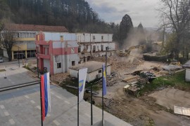 Rušenje stare zgrade opštine Kotor Varoša