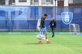 Srpska open: Đoković na treningu uoči meča