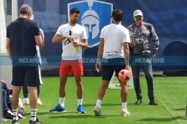Srpska open: Novak Đoković počeo pripreme za četvrfinale (VIDEO)