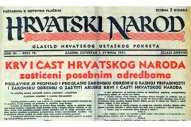 NDH 30. aprila 1941. uvela rasni zakon, počeo progon Jevreja, Srba i ...