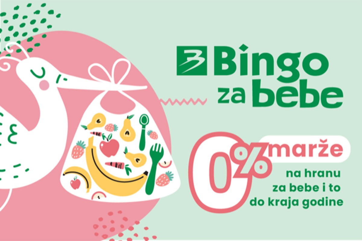 Bingo se do kraja godine odriče marže na hranu za bebe