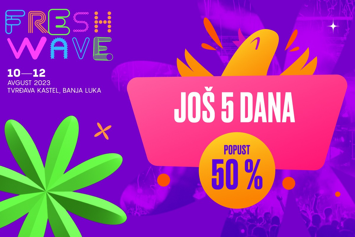 "Freshwave" Early Bird ulaznice uz popust od 50 odsto u prodaji još pet dana