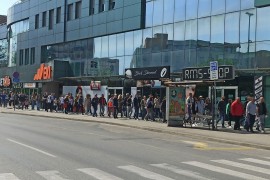 Više stotina članova sindikata u Brčkom u protestnoj šetnji