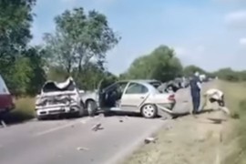 Lančani sudar sedam vozila (VIDEO)