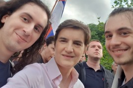 Ana Brnabić stigla na skup "Srbija nade"