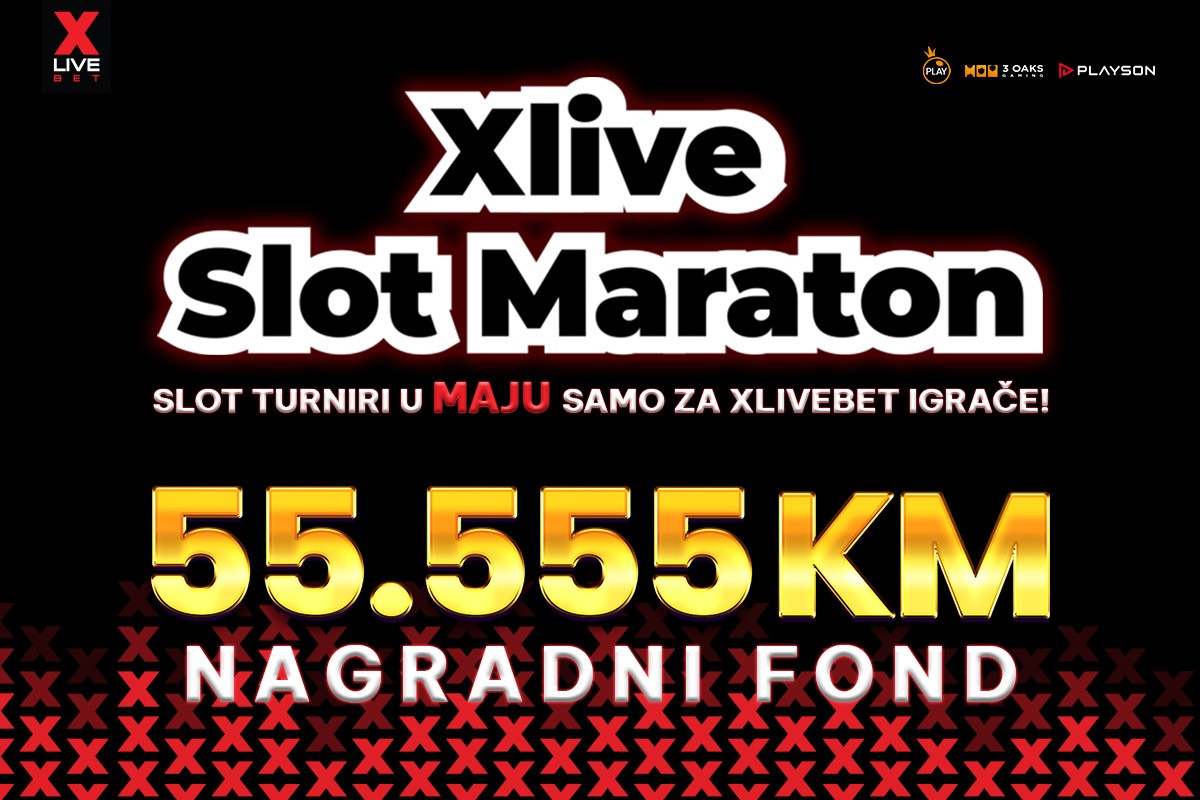 Trka za 55.555KM je počela! Pridruži se Xlive Slot Maratonu!