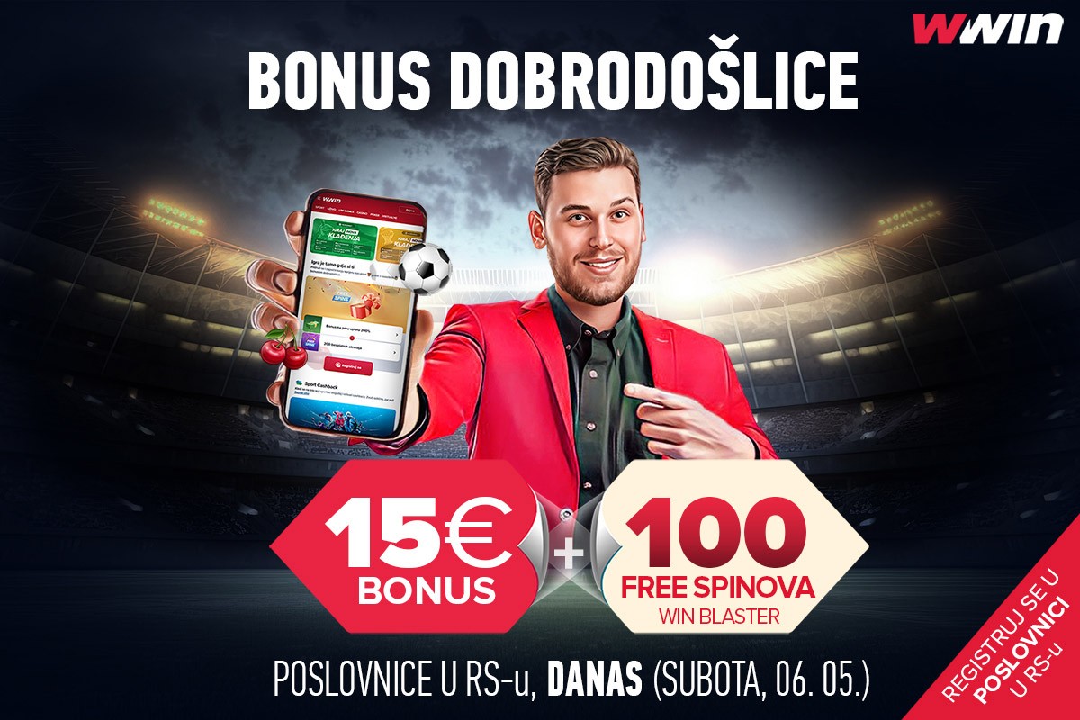 DANAS - Wwin nagrađuje nove korisnike – Uzmi bonus i spinove