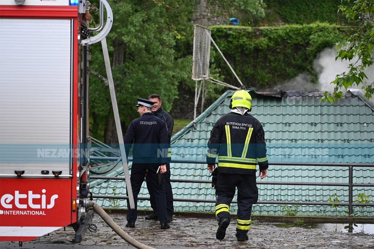 Požar na "Banjalučkom splavu" (FOTO/VIDEO)