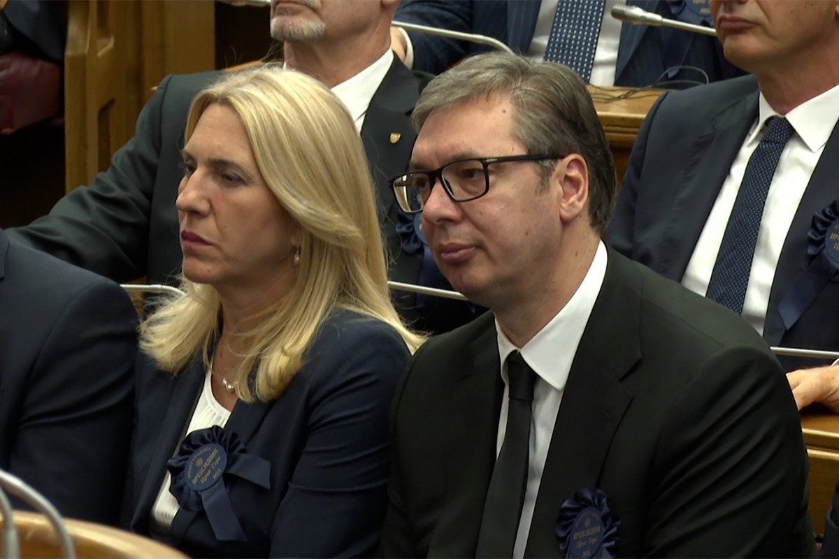Cvijanovićeva i Vučić prisustvovali inauguraciji Milatovića
