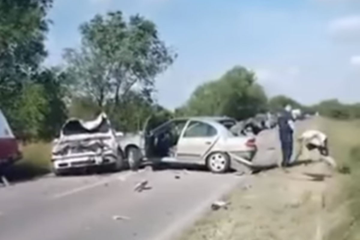Lančani sudar sedam vozila (VIDEO)