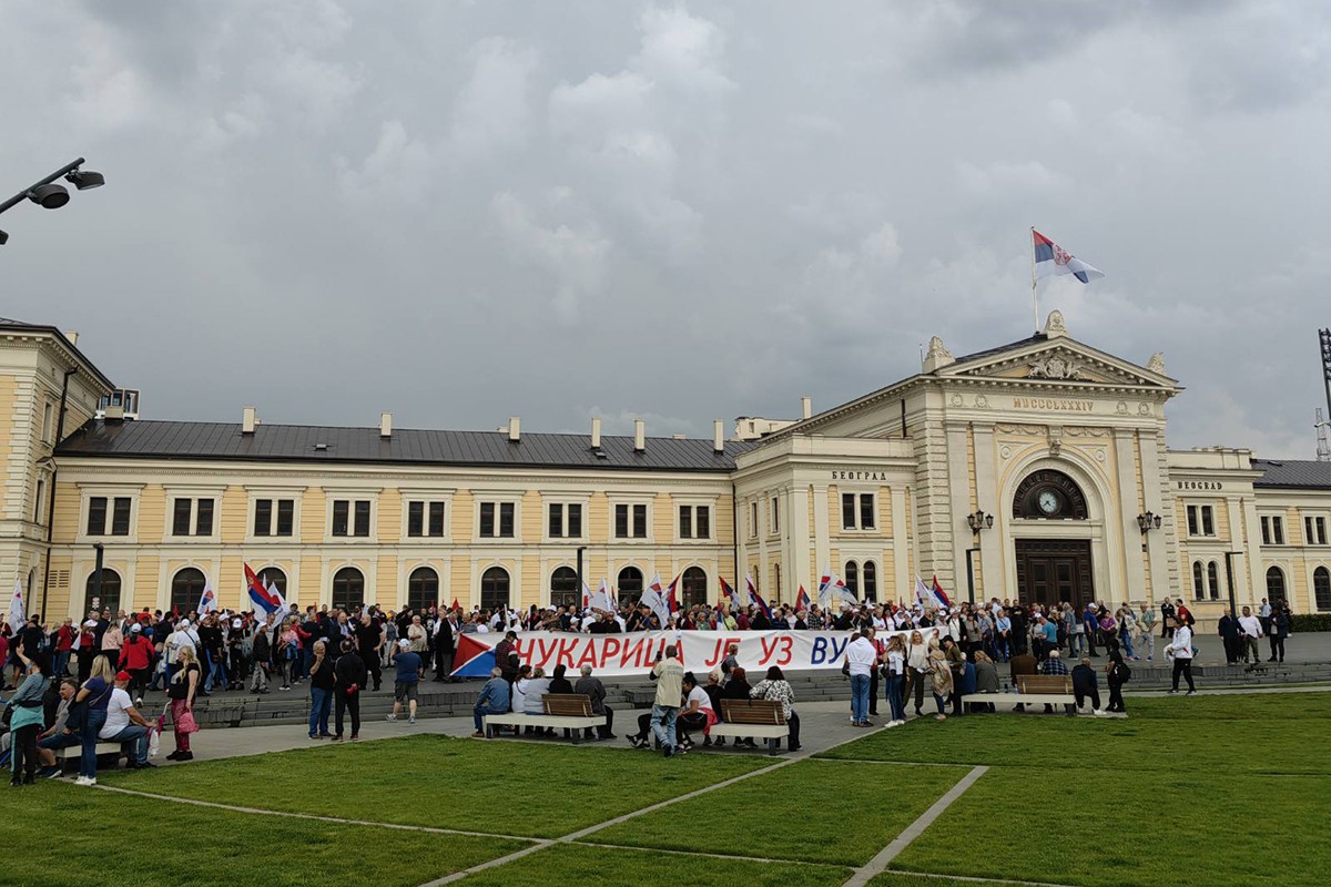 Veliki broj građana ide ka Beogradu (VIDEO)