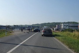 Sudar u Ramićima, velike gužve u saobraćaju