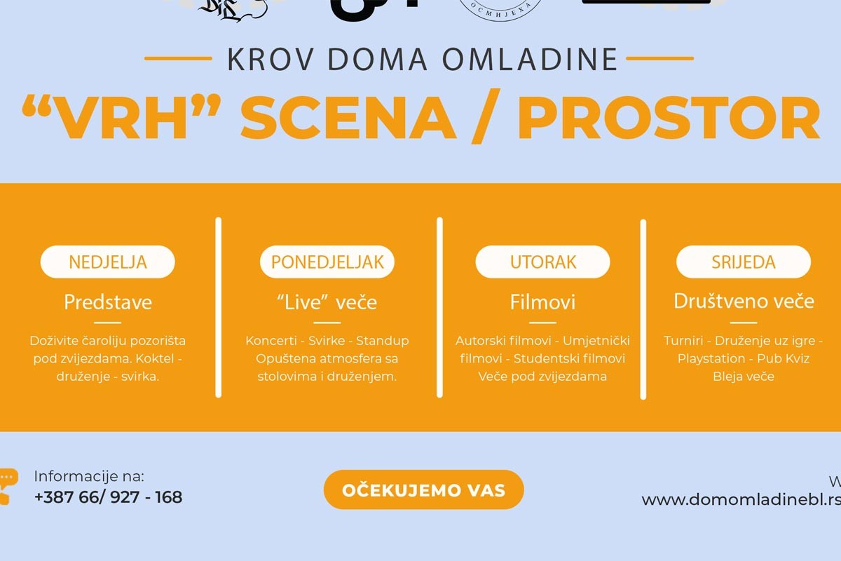 "Vrh scena" na krovnoj terasi Doma omladine