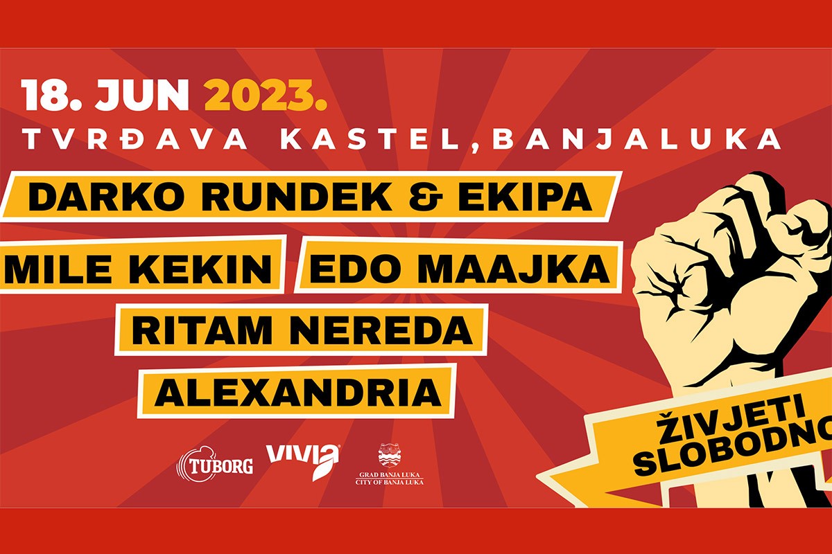 Rundek i Ekipa, Mile Kekin, Edo Maajka i "Ritam nereda" i "Alexandria" u nedjelju na Kastelu