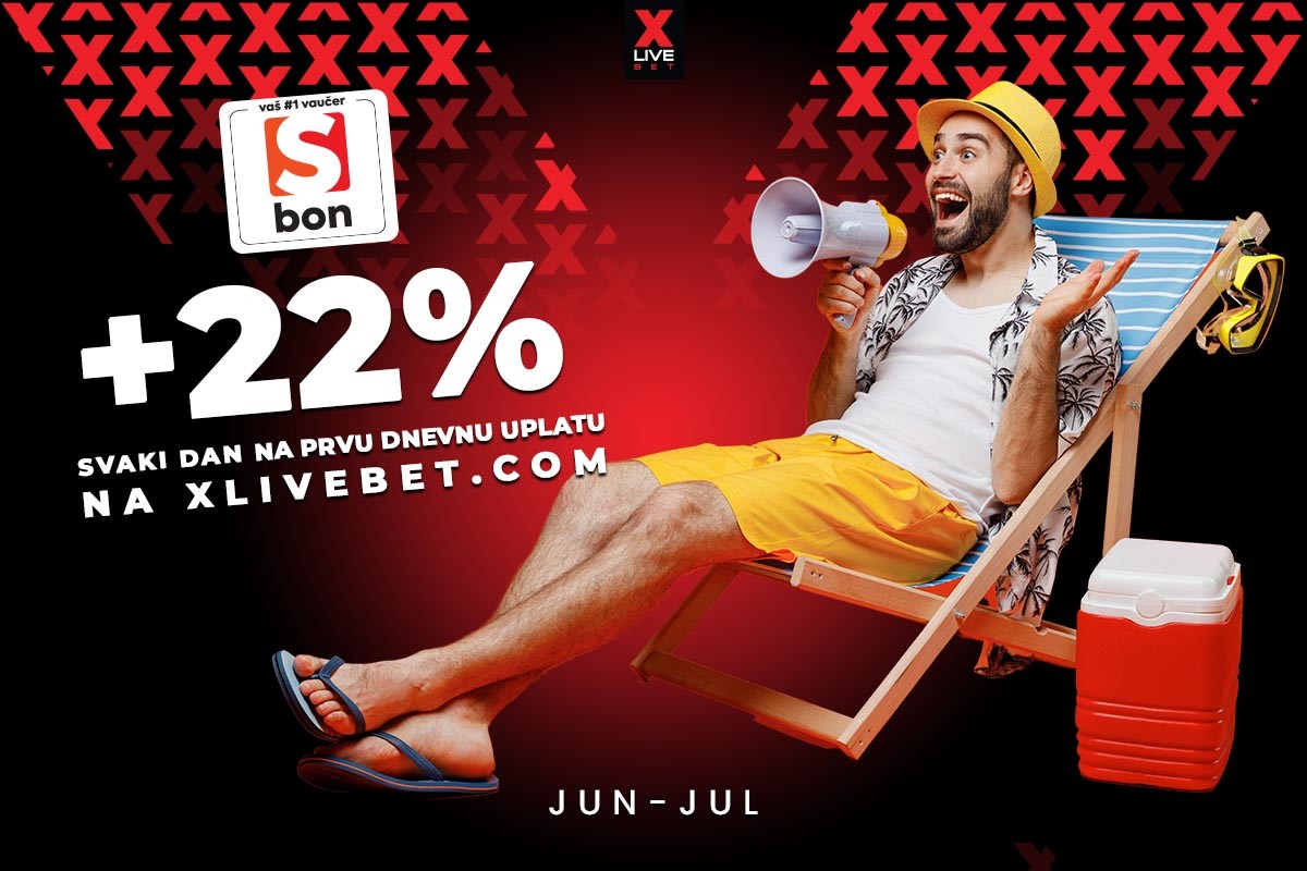 Potraži s:Bon i uzmi dodatnih 22% keša na prvu dnevnu uplatu svaki dan!