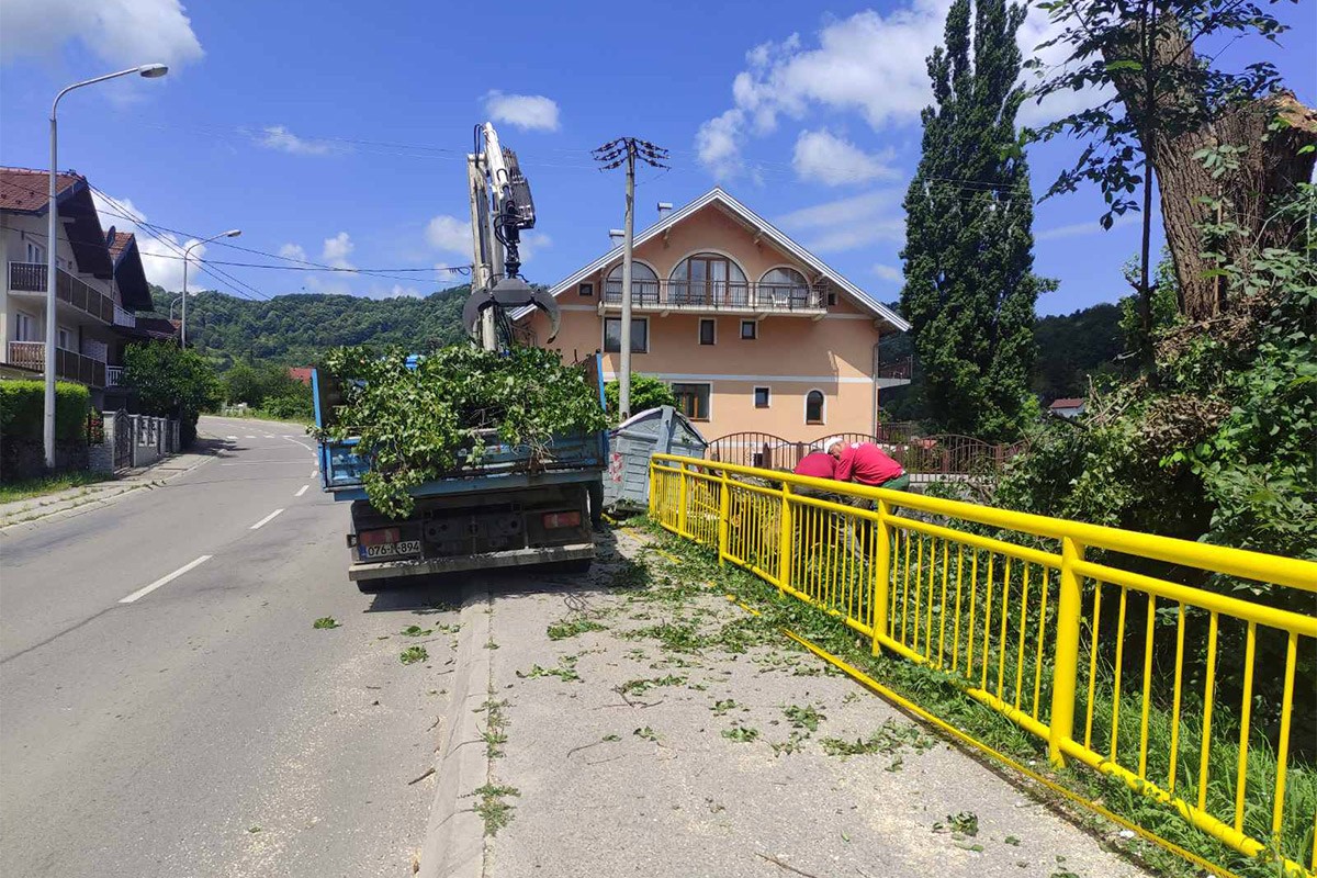 Grom udario u drvo na plaži u Banjaluci