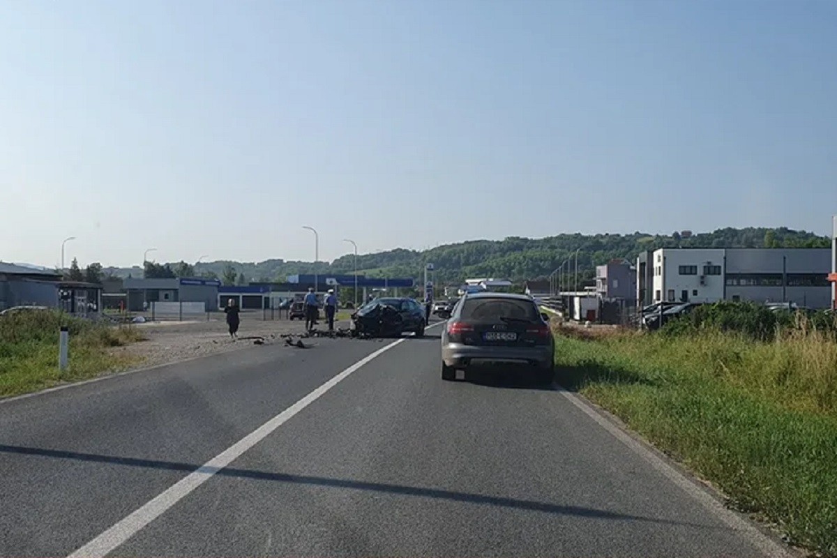 Sudar u Ramićima, velike gužve u saobraćaju
