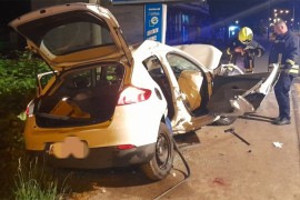 Tri nezgode u Banjaluci: Automobil sletio na obalu Vrbasa