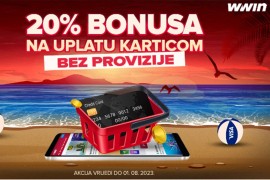 Ljetna akcija na WWin-u: 20% bonusa na uplatu karticama