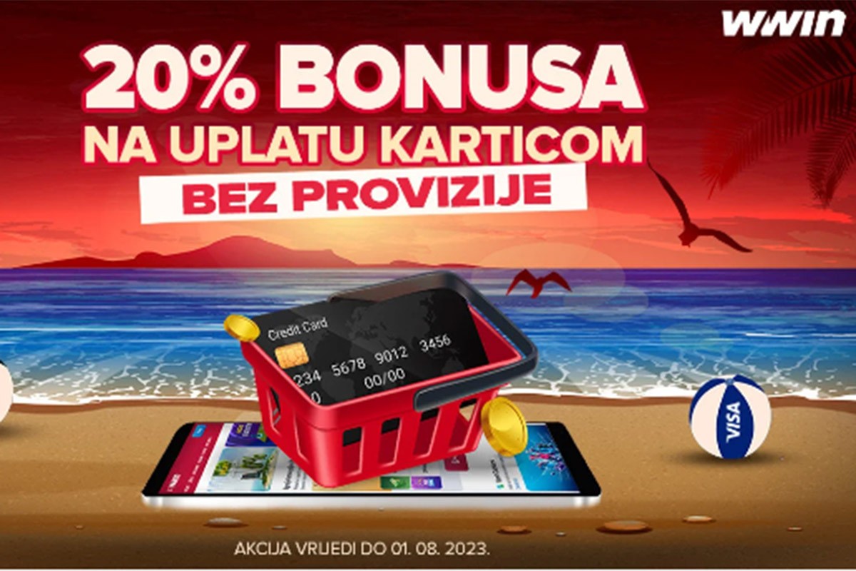 Ljetna akcija na WWin-u: 20% bonusa na uplatu karticama