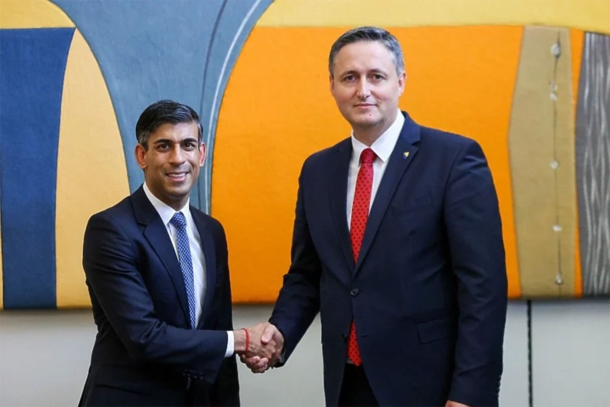 Bećirović sa Sunakom: Britanija snažno podržava suverenitet BiH