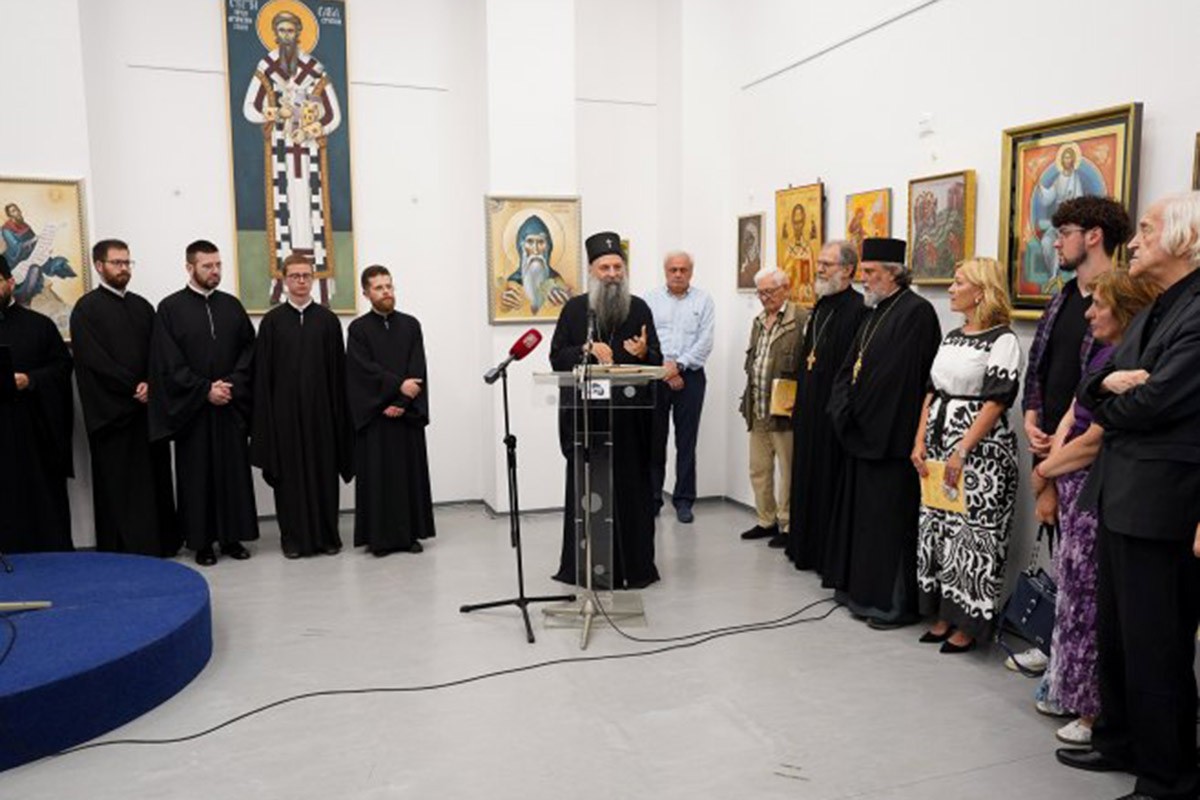 Patrijarh Porfirije otvorio izložbu povodom 30 godina Akademije SPC