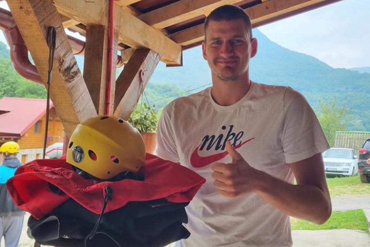 Nikola Јokić u Srpskoj uživa u čarima raftinga (FOTO)