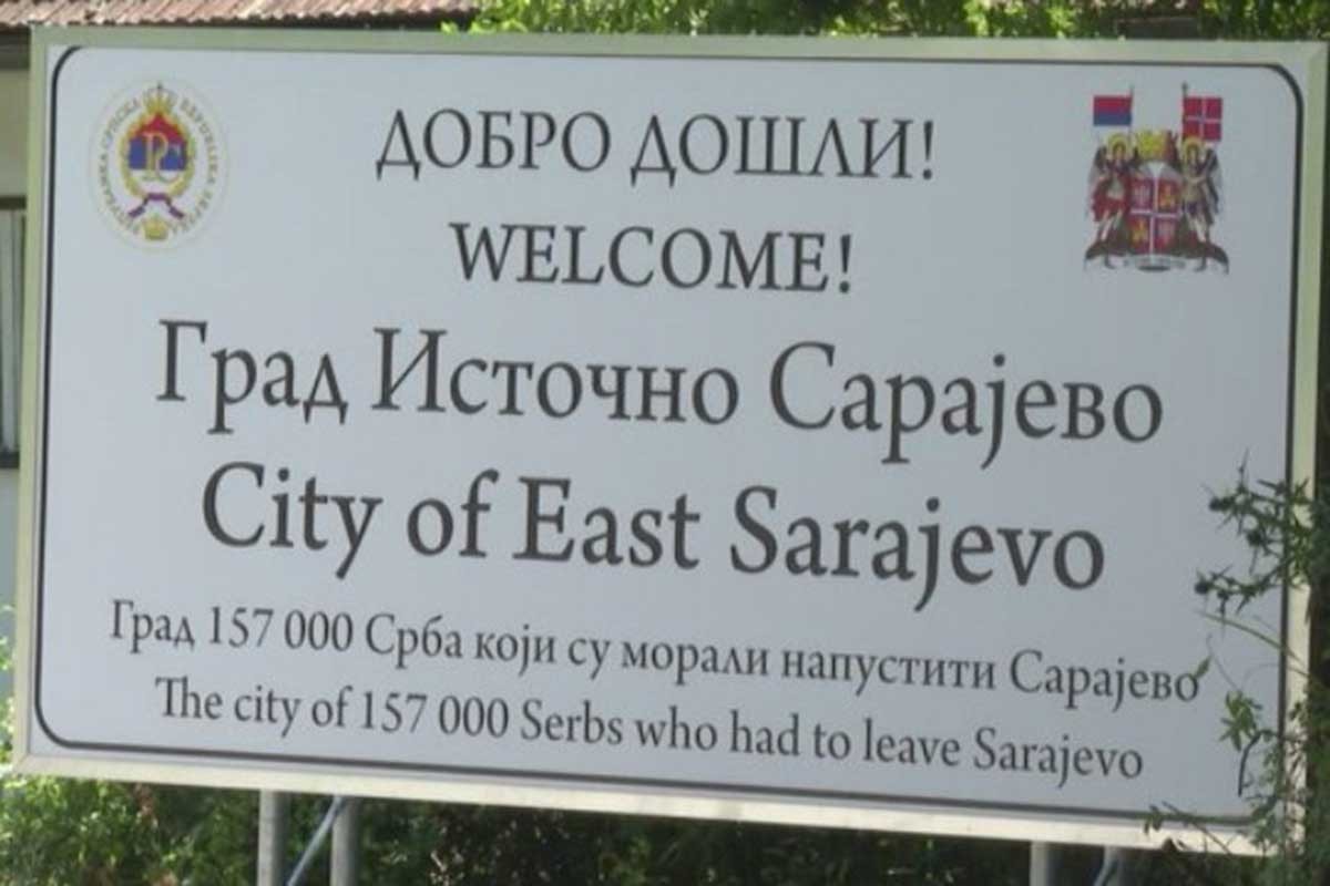 Kantonalne vlasti uklonile tablu sa brojem prognanih Srba iz Sarajeva
