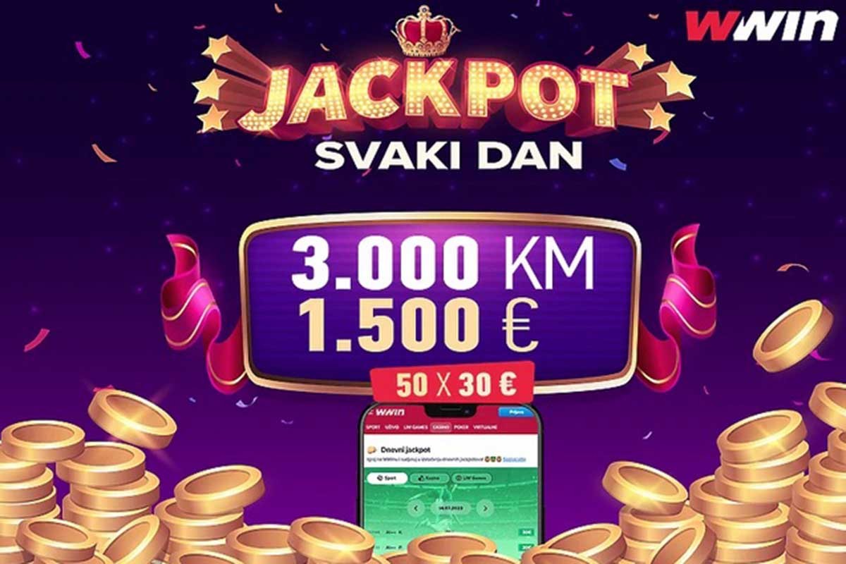 WWin pomjera granice: Osvojite dnevni jackpot u vrijednosti od 3.000 KM svakoga dana