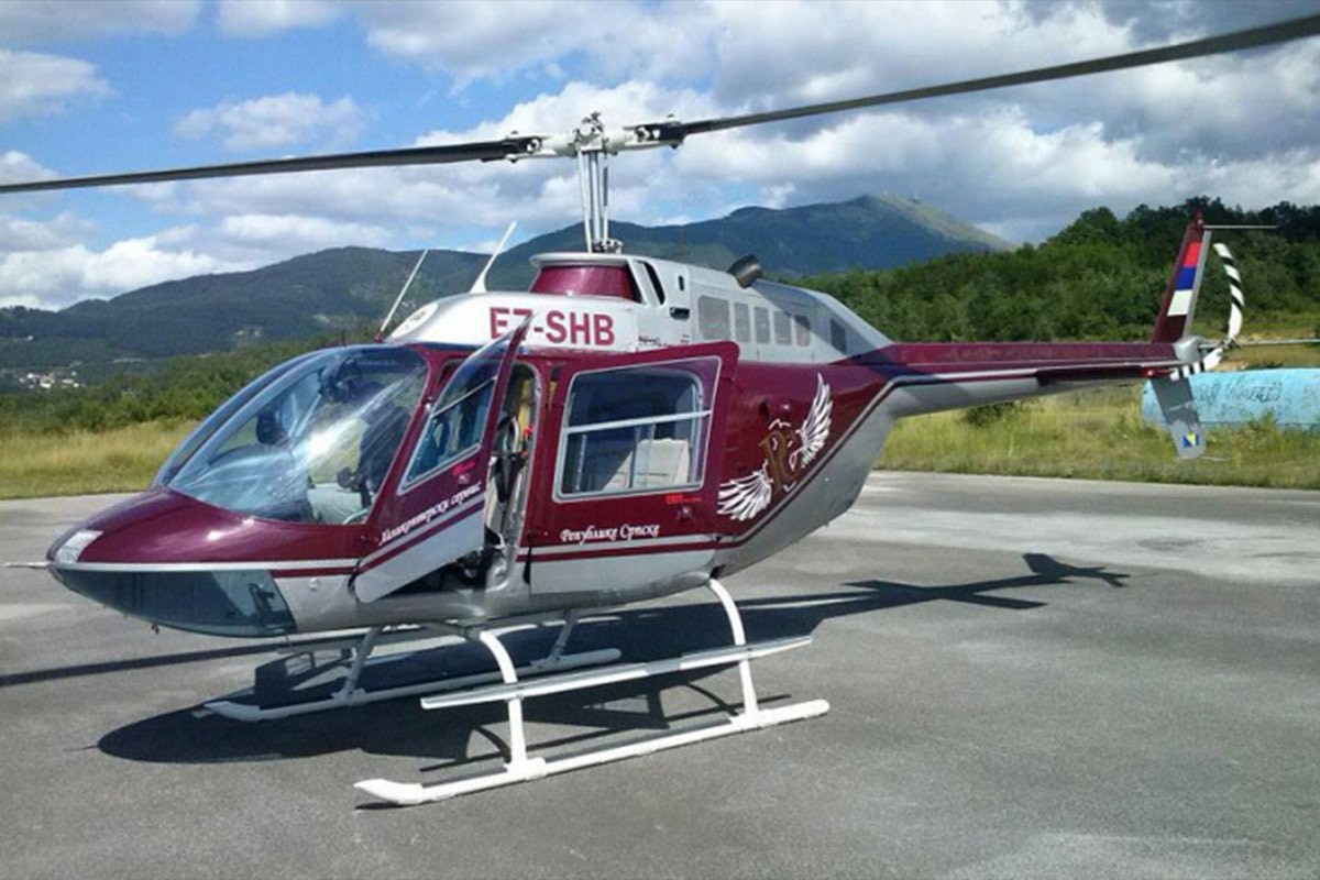 Djevojka helikopterom prevezena iz Foče na liječenje u UKC RS
