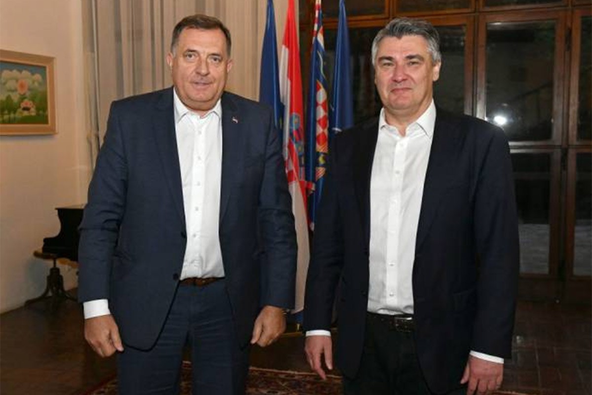 Dodik se sastao sa Milanovićem na Hvaru