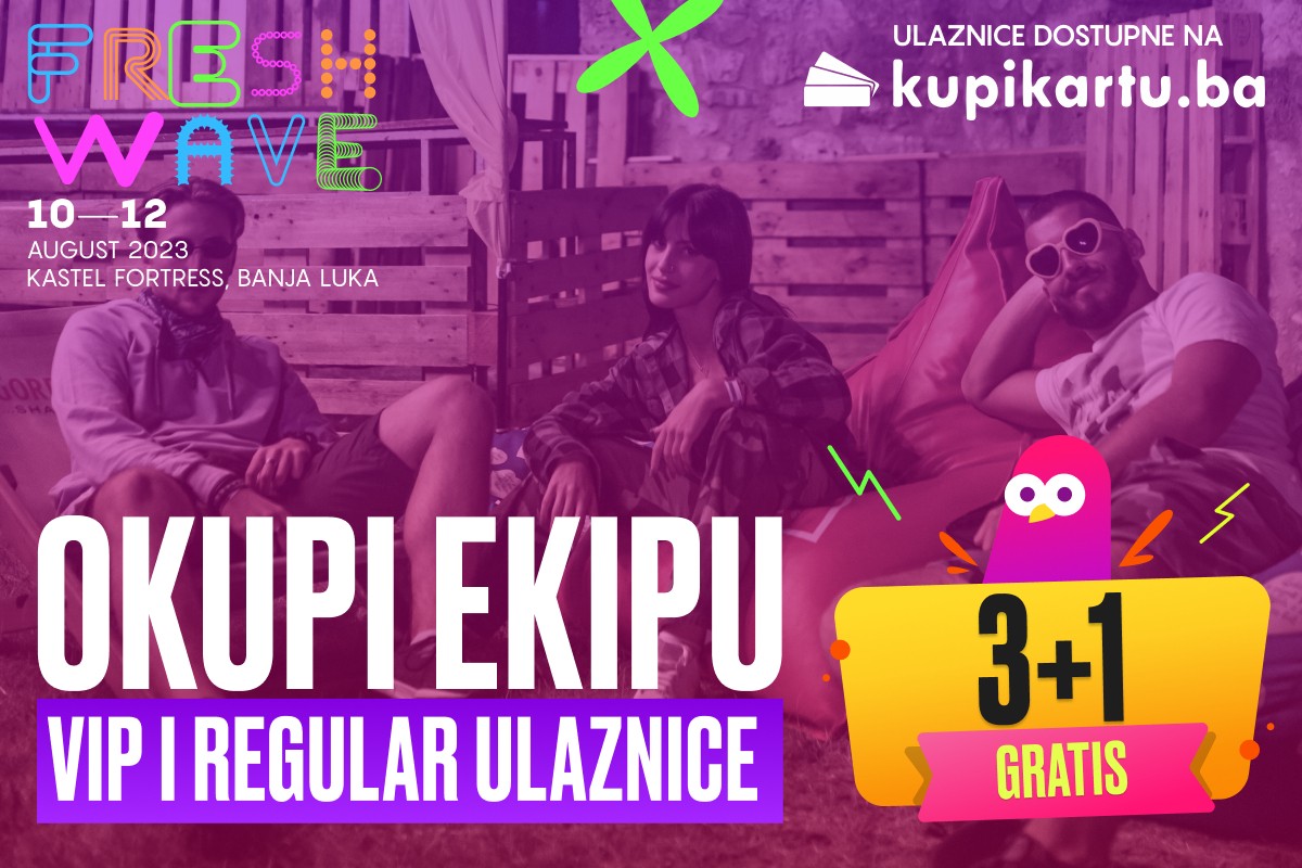 Danas počela 3+1 akcija Freshwave Festivala