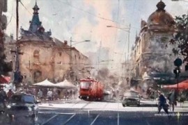 Otvorena izložba "Akvarel i tri tačke" u Galeriji Singidunum