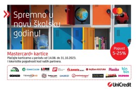Spremno u novu školsku godinu, uz popuste s UniCredit Mastercard® ...