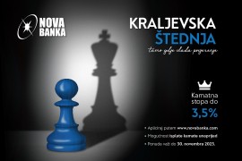 Kraljevska štednja u Novoj banci: Kamatna stopa do 3,5% za online ...