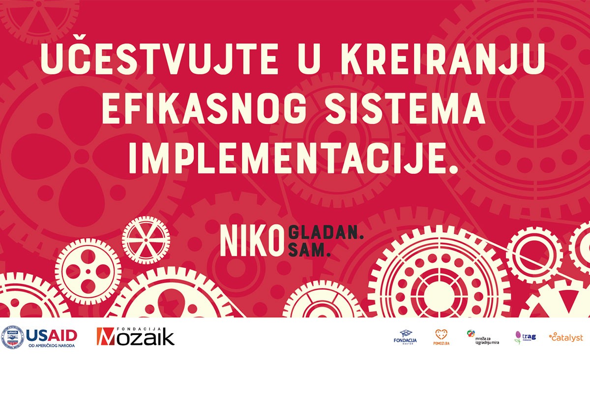 Svi mogu učestvovati u kreiranju efikasnog sistema doniranja hrane