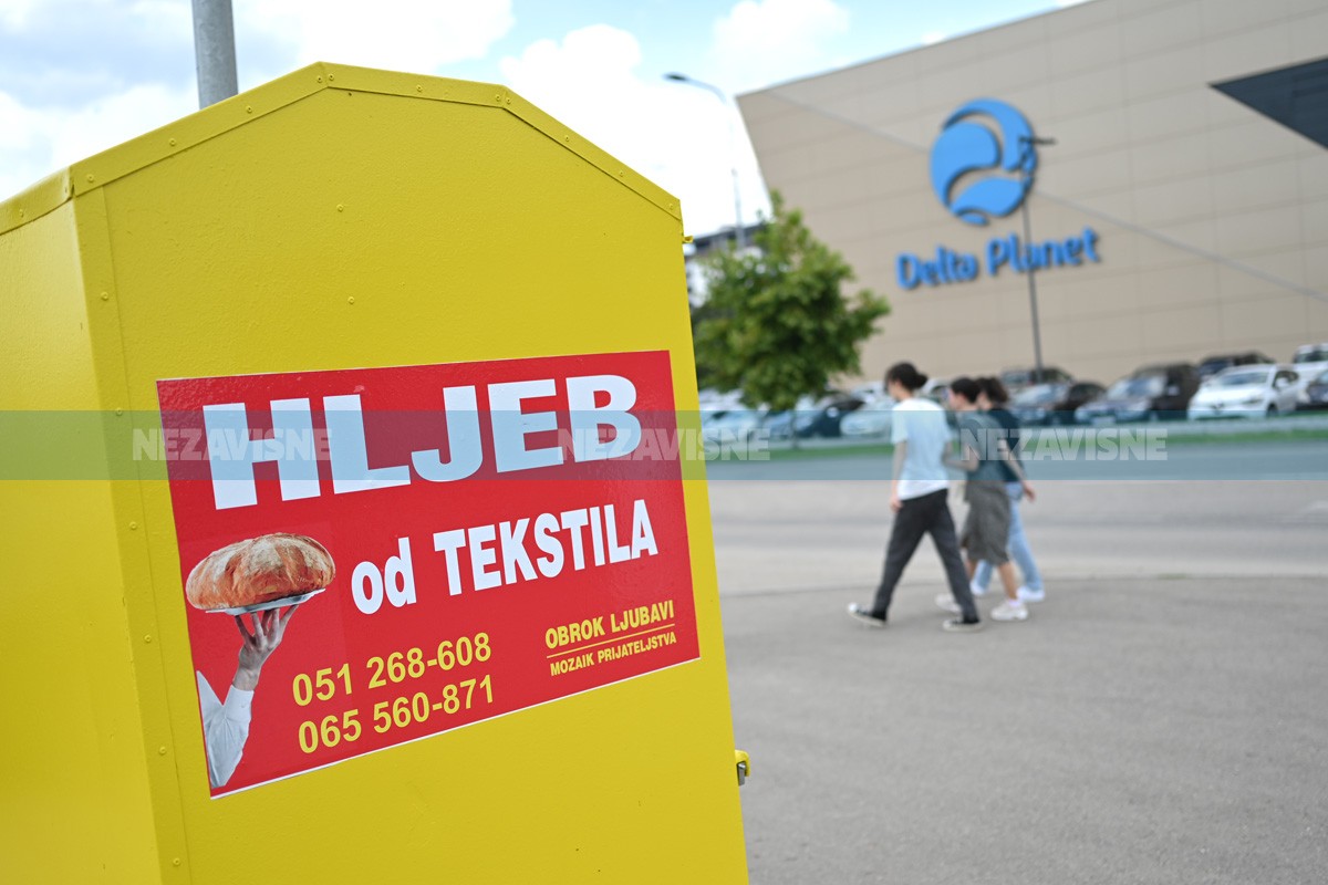 Kontejneri "Hljeb od tekstila" na još četiri lokacije u Banjaluci, stari obnovljeni