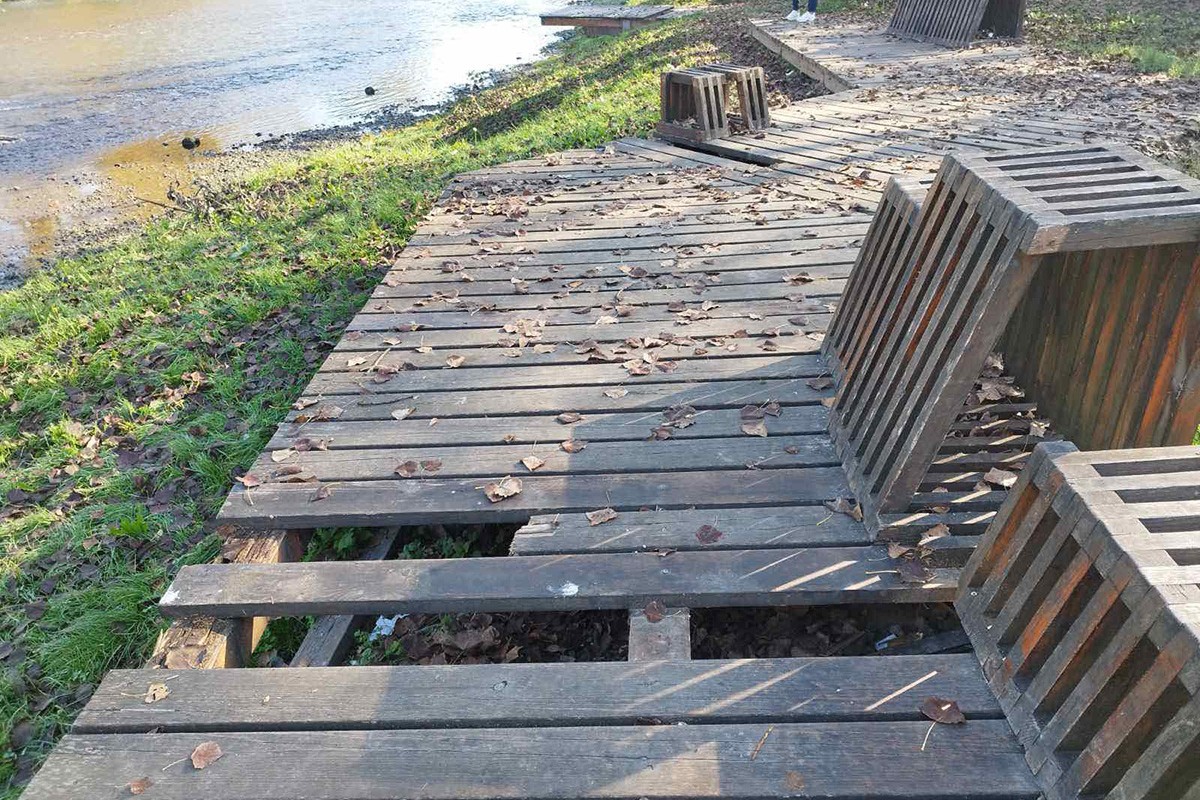 Drveni mol u Banjaluci na meti vandala