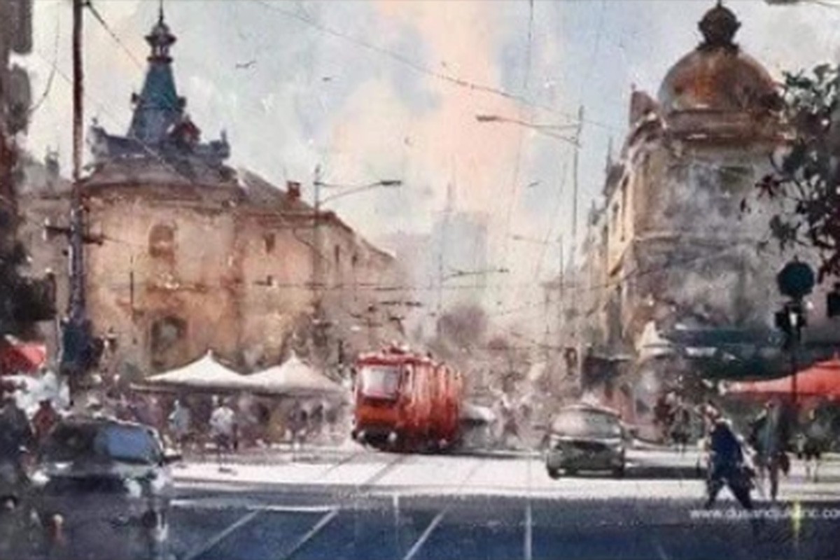 Otvorena izložba "Akvarel i tri tačke" u Galeriji Singidunum