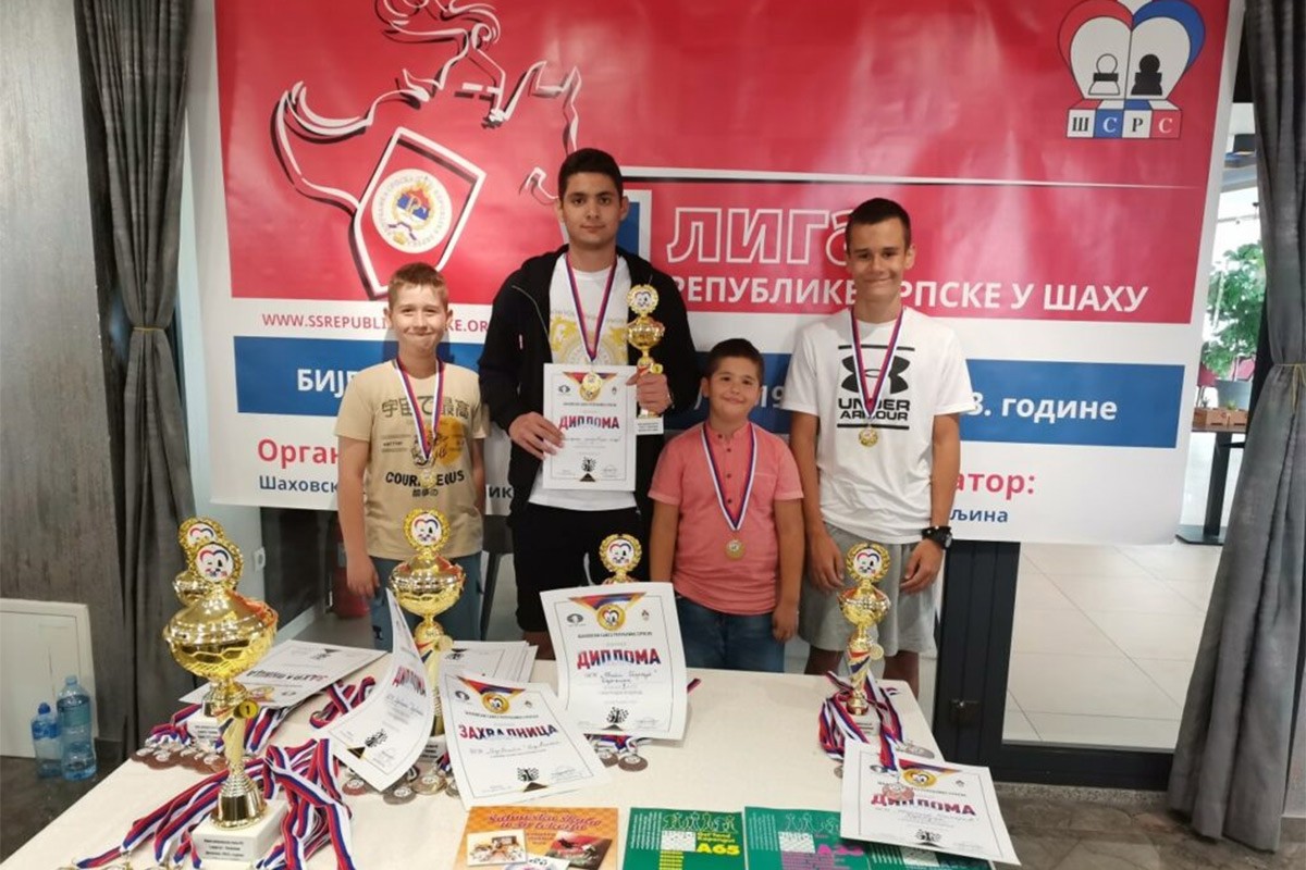 Omladincima "Banjalučkog šahovskog kluba" zlato na Prvoj ligi RS
