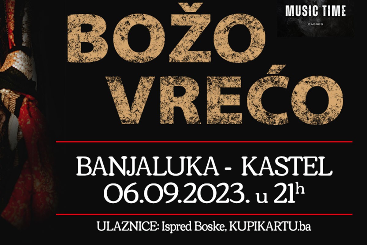 Božo Vrećo dolazi u Banjaluku 6. septembra